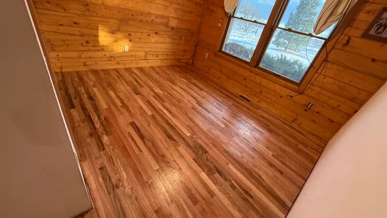 New hardwood flooring after
